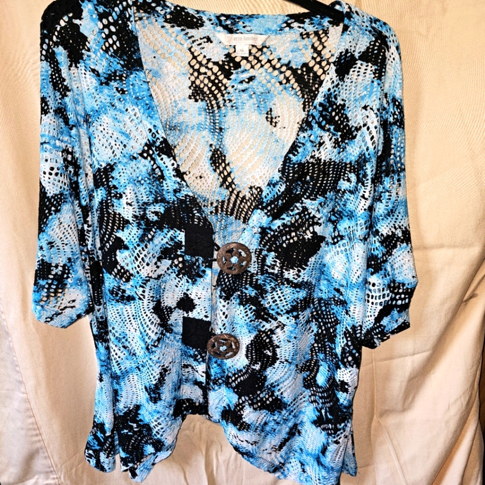 Womens bright colored lightweight sweater/jacket